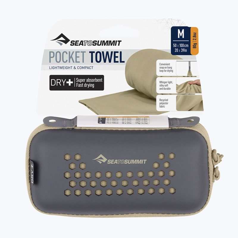 Бързосъхнеща кърпа Sea to Summit Pocket Towel beluga 5