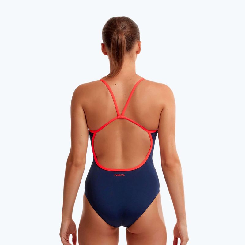 Дамски бански Funkita Single Strap One Piece ocean fire 6