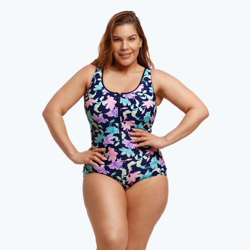 Дамски бански костюм от една част  Funkita Zip Front One Piece fast flow 4