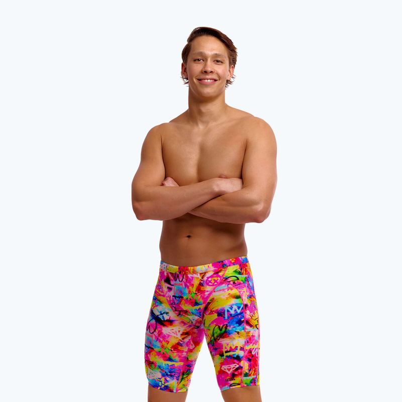 Мъжки плувни шорти тип клин Funky Trunks Training Jammers tag her 3