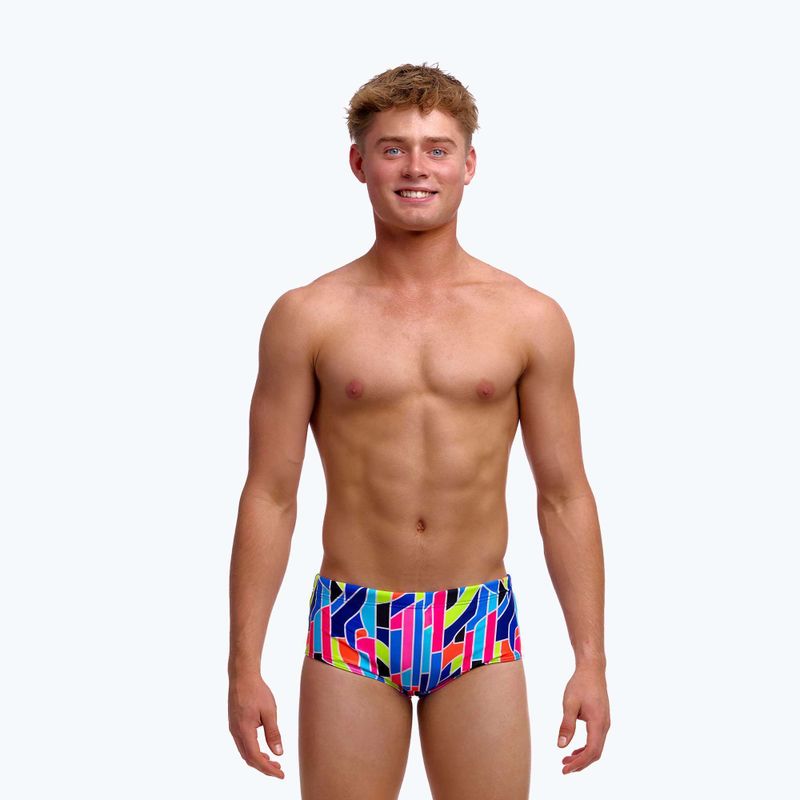 Детски боксерки за плуване Funky Trunks Sidewinder Trunks fault lines 2