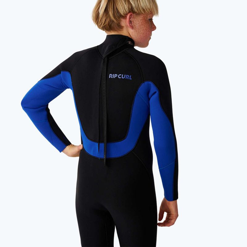 Детски неопренов костюм за плуване Rip Curl Trad 4/3 mm Back Zip black/blue 6