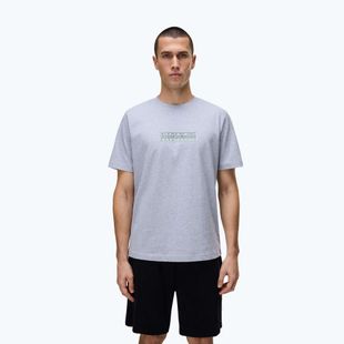 Мъжка тениска Napapijri S-Box Logo light grey melange