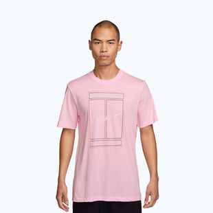 Мъжка тениска Nike Court Heritage pink foam