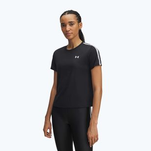 Дамска тениска за тренировка Under Armour Tech Wordmark Tape black/white/white