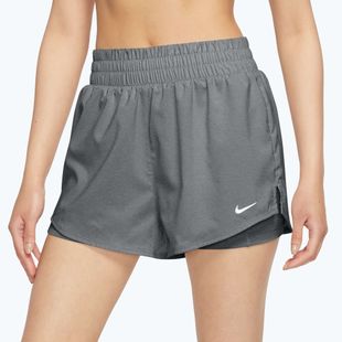 Дамски шорти Nike One Dri-Fit с висока талия 3“ 2In1 smoke grey/heather/white