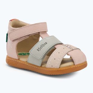 Детски сандали Kickers Kick Bazar в светло розово/цветно