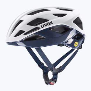 Велосипедна каска UVEX I-Volute Mips white/dusk blue matt