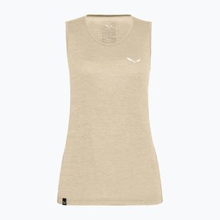 Дамска тениска за трекинг Salewa Puez Graphic Dry Tank beige 00-0000027482