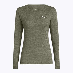 Дамска блуза с дълъг ръкав Salewa Puez Melange Dry faded green melange