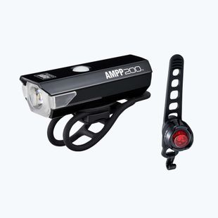 Комплект велосипедни светлини CatEye AMPP 200 HL-EL042RC / ORB TL-LD160 black