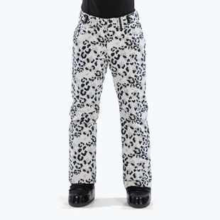Дамски скиорски панталони Surfanic Glow animal camo white
