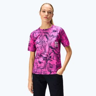 Дамско колоездачно трико Endura Grid Floral Ltd W pink pop