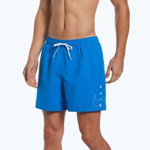 Мъжки къси панталони за плуване Nike Swoosh Break 5" Volley, сини NESSC601-458