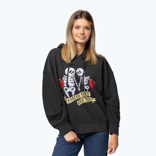 Дамски суитшърт Pitbull Thick & Thin Hooded dark graphite
