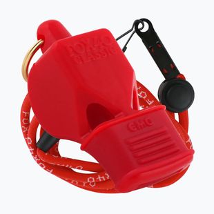 Свирка с шнур Fox 40 Classic CMG Safety червена 9603
