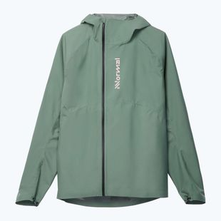 Мъжко яке за бягане NNormal Trail Rain green