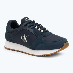 Мъжки обувки Calvin Klein YM0YM01326 Retro Runner Sock Lace Up Ny-Su Calvin Navy/Bright White/Gum