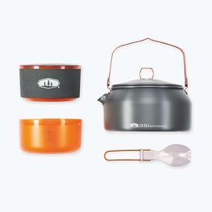 Комплект туристически съдове GSI Outdoors Halulite Ketalist grey/orange