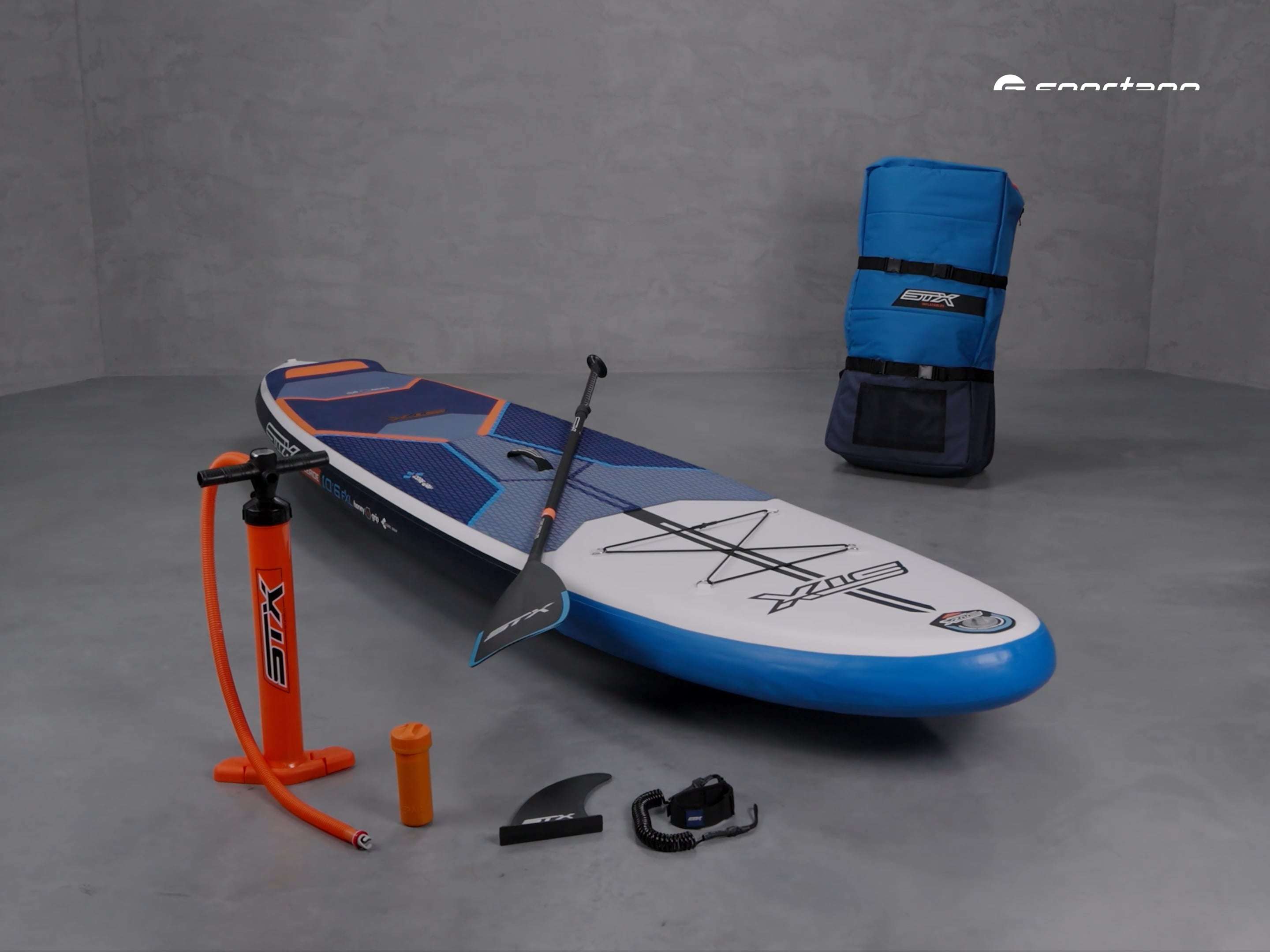 SUP STX Freeride 10'6'' 2022 синя/оранжева дъска